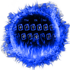 Blue Flaming Fire Keyboard Theme icon