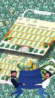 Make Money Dollar Gold Luck Cheetah Keyboard Theme Affiche
