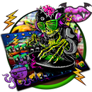 Graffiti Skull DJ Music Keyboard Theme-APK