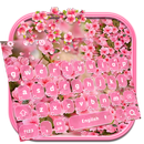 Pink Sakura Flowers Keyboard Theme APK