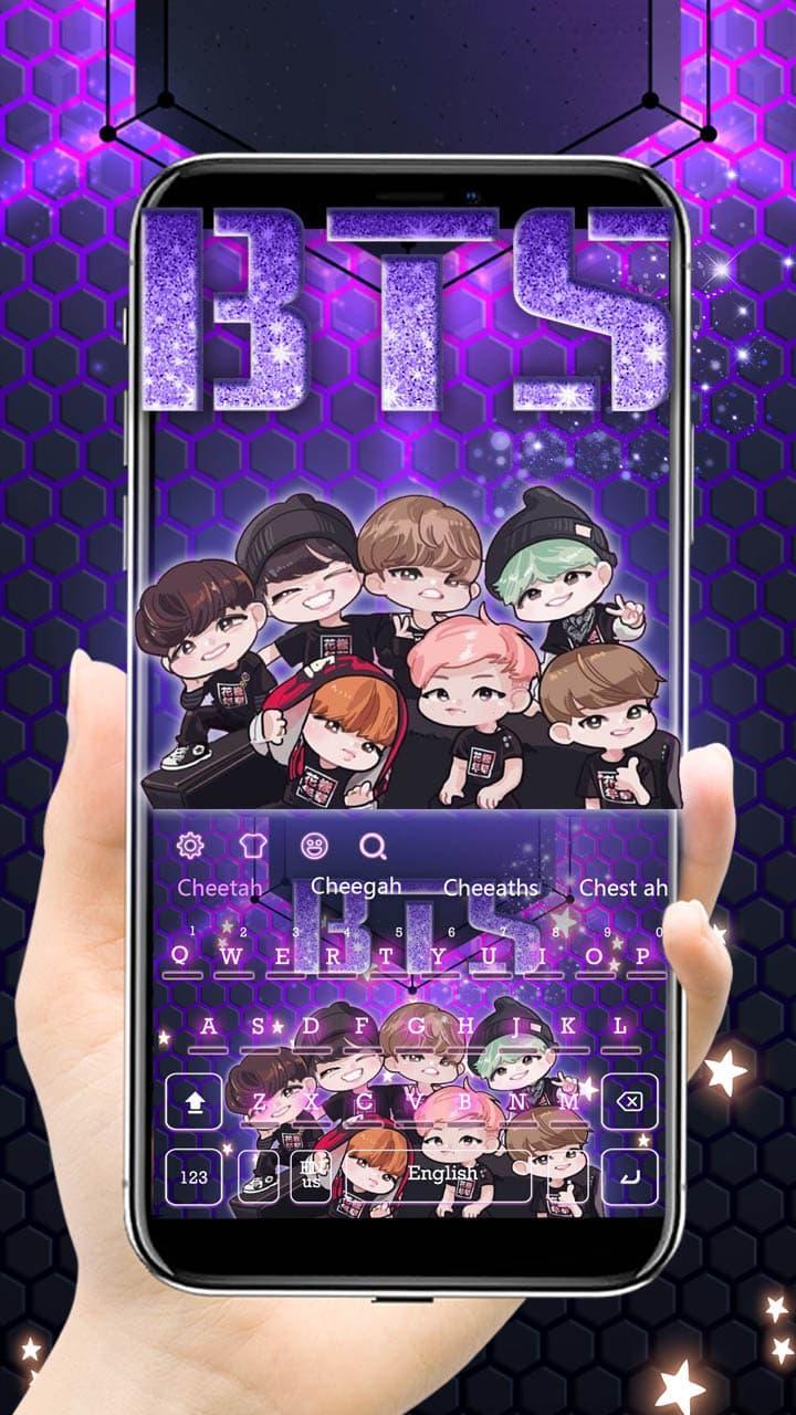 Glitter BTS Band Keyboard Theme APK for Android Download