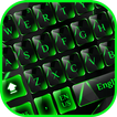 Green Black Glass keyboard