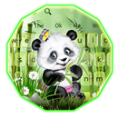 Cute Panda Bamboo Keyboard Theme APK