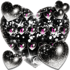 Black Pink Love Keyboard icon