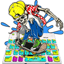 Graffiti Skull Skateboard Keyboard Theme APK
