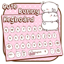 Cute Pink Bunny Keyboard Theme APK