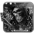 Theme Man-Eater Skull💀 Keyboard di Poker⚫💀