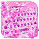 Розовая бриллиантовая бабочка Love Keyboard APK