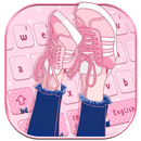 Pink Girl Love Keyboard Theme APK