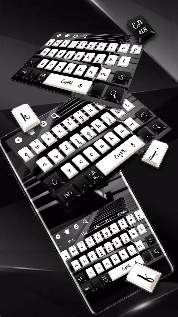 Extranjero Último juego Descarga de APK de Fondo de Pantalla de Piano Teclado Blanco Negro para  Android