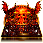 Bloody Dragon Skull Keyboard Theme آئیکن