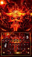 Bloody Dragon Skull Keyboard Theme capture d'écran 3