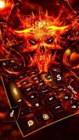 Bloody Dragon Skull Keyboard Theme Ekran Görüntüsü 1