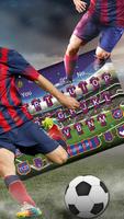 Barcelona Fußball Schreibmaschine Thema Plakat