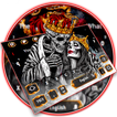 Gold skull King & Queen Keyboard Theme