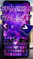 Sparkling Neon Galaxy Keyboard Theme🌟🌈 screenshot 1
