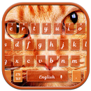 Yellow Cat Eyes Keyboard Theme APK