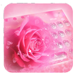 Pink Rose Drops keyboard Theme