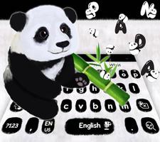 Clavier panda mignon Affiche