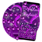 Cool Purple Love Keyboard Theme icône