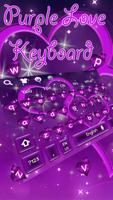 Cool Purple Love Keyboard Theme poster