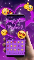 Cool Purple Love Keyboard Theme ảnh chụp màn hình 2