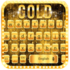 Gold keyboard theme آئیکن