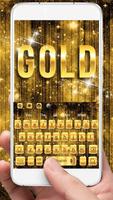 پوستر Gold keyboard theme
