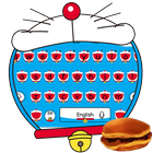 Blue cat keyboard icon