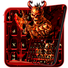 Bloody Red Skull Keyboard Theme icône