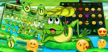 Cute Frog Nature Keyboard Theme🐸