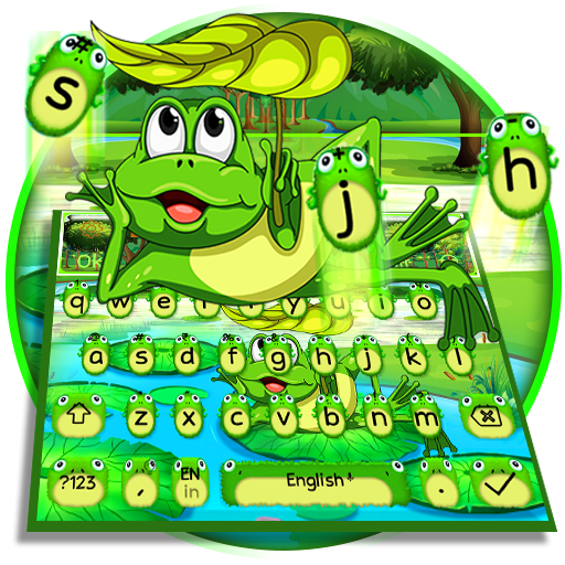 Cute Frog Nature Keyboard Theme🐸