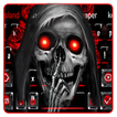 Red Rose Hell Skull Keyboard Theme