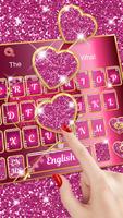 Pink Love Heart keyboard capture d'écran 2