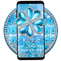 Shiny Diamond Leaf Clover Keyboard Theme