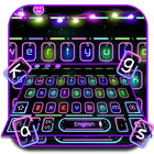 Neon LED Flash Keyboard Theme icône