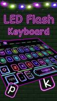 Neon LED Flash Keyboard Theme capture d'écran 3