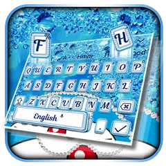 Blue Cat Shiny Diamond Keyboard Theme💎 アプリダウンロード