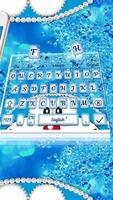 Blue Cat Shiny Diamond Keyboard Theme💎 capture d'écran 3