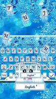 Blue Cat Shiny Diamond Keyboard Theme💎 โปสเตอร์