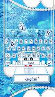 Blue Cat Shiny Diamond Keyboard Theme💎 capture d'écran 1