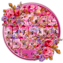 Pink Rose Garden Keyboard Theme APK