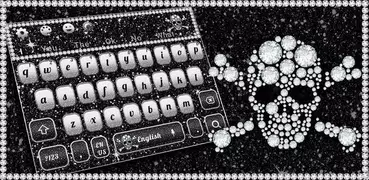 Diamond RIP Skull Keyboard Theme