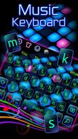 Neon Music Keyboard Theme capture d'écran 1