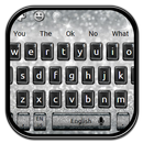 Black Silver Glitter Keyboard Theme APK