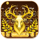Gold Dream Deer Keyboard Theme🦌 APK