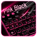 Neon Pink Black Keyboard Theme APK