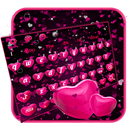 Sparkling Pink Love Heart Keyboard APK