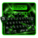 Tema de teclado de cristal verde preto APK