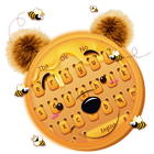 Cute Honey Bear Keyboard Theme simgesi